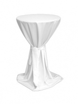 Bílý potah na bistro stolek