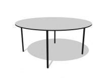 Stůl kulatý 150 cm + multon (podložka pod ubrus)